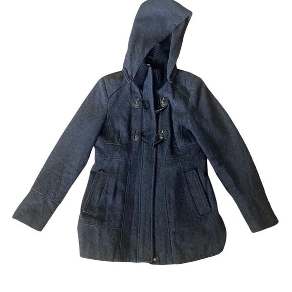 Guess Gray Wool Blend Toggle Closure Pea Coat. Size Small. - Picture 3 of 12